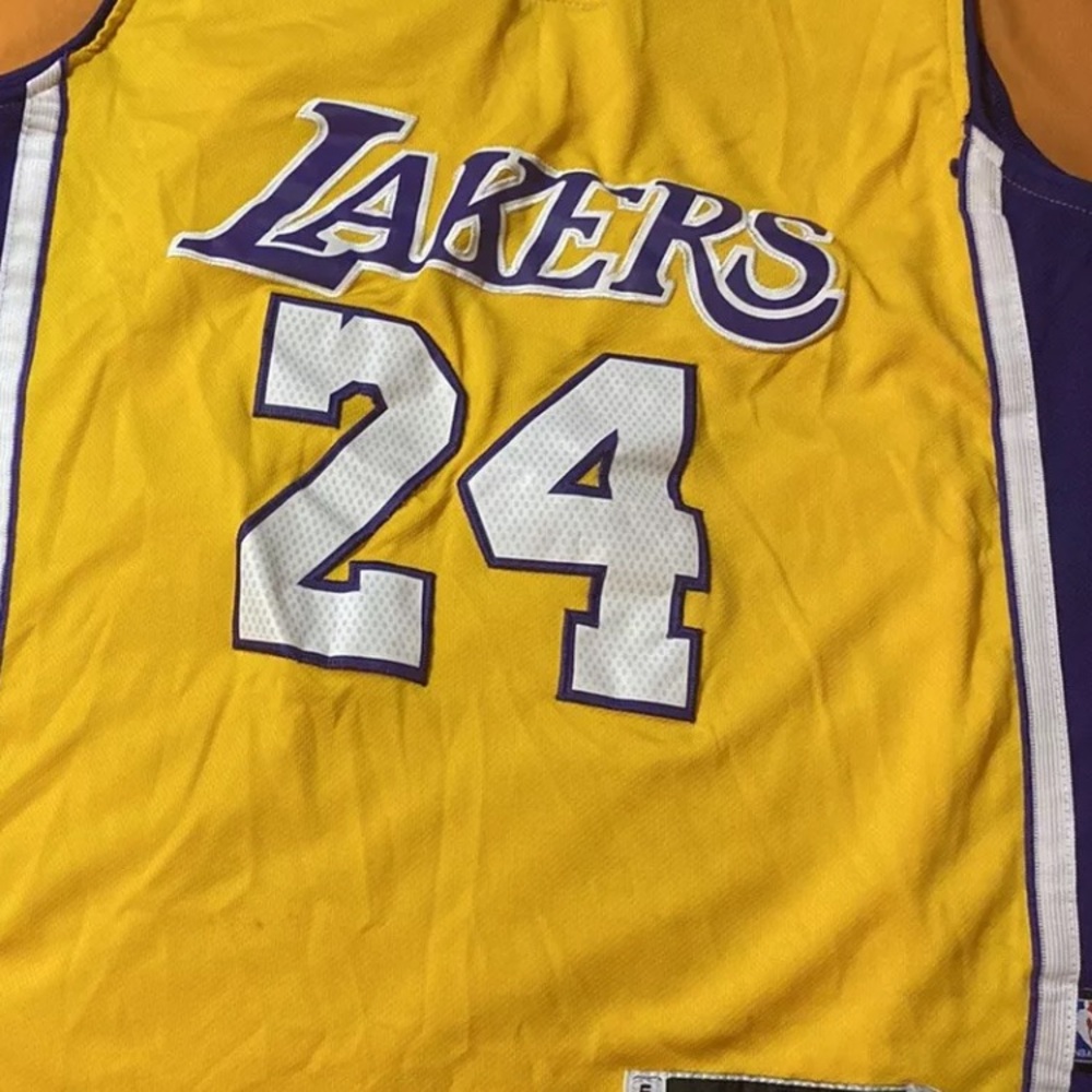 Rare Adidas Swingman Kobe Bryant Lakers yellow/purple #24 Jersey